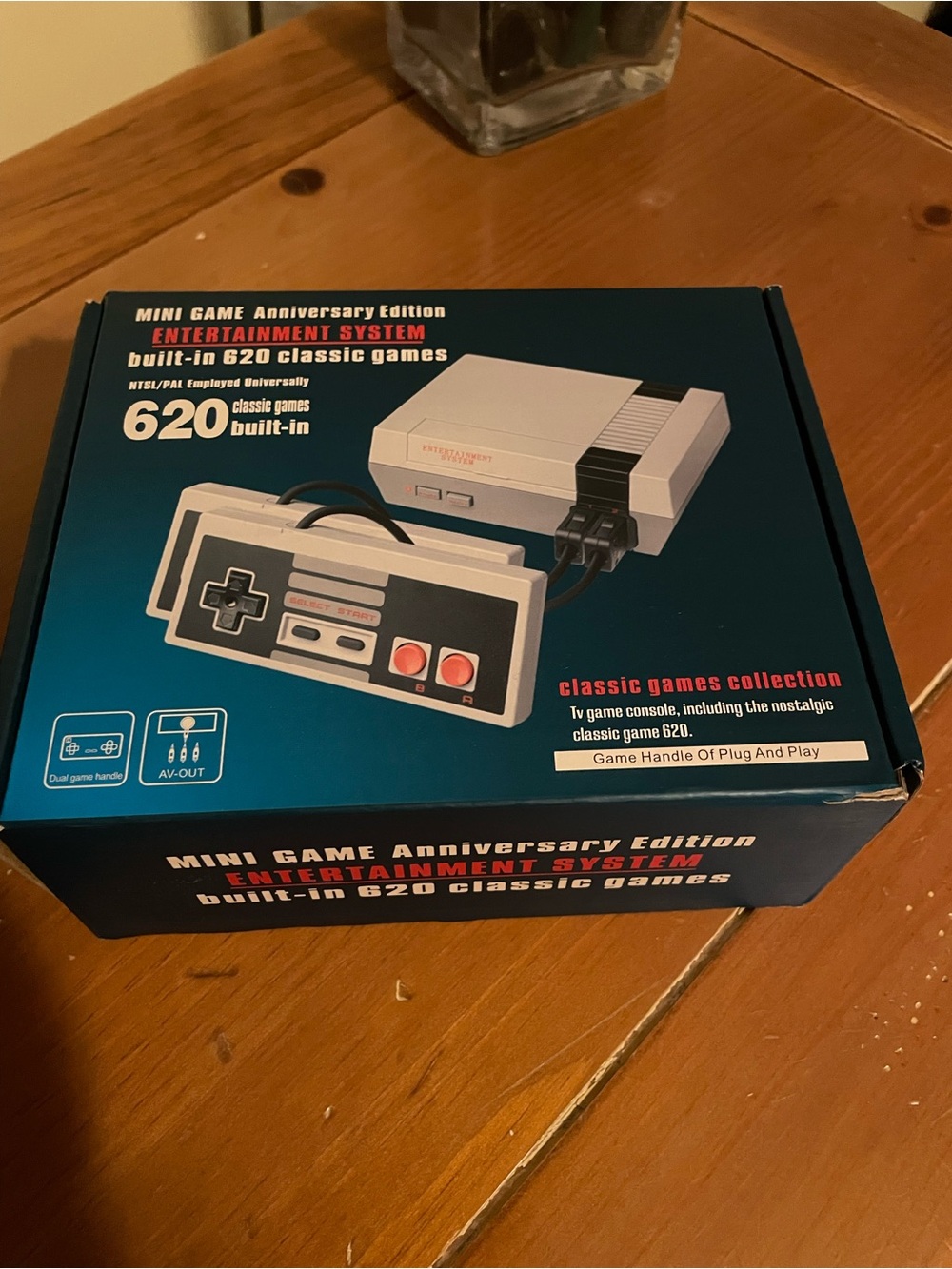 Retro Mini Game Console - White Classic Edition with 620 Built-In Games
